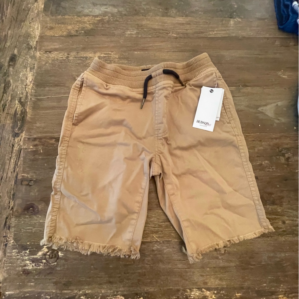 Hudson Jeans Tan Frayed Hem Men's Shorts